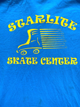 Load image into Gallery viewer, VTG Roller Skating Shirt Adult Large Teal Blue Skate Center Rink Polo Starlite