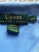 Load image into Gallery viewer, Lauren Ralph Lauren Shirt Adult 2XL XXL Blue Preppy Crown Crest Golf Polo Mens