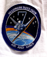 Load image into Gallery viewer, Billionaire Boys Club Shirt Adult Medium White Space Embroidered Patch Mens