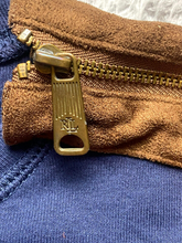 Load image into Gallery viewer, Lauren Ralph Lauren Shirt Youth Medium Navy Blue Elbow Patch Zip Shoulder Girls