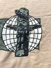 Load image into Gallery viewer, Vintage Alaska Saxman Totem Park Shirt Adult Extra Large Taupe Globe Mayan Mens