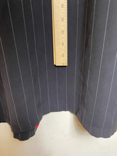 Load image into Gallery viewer, Vintage Chicos Design Vest Womens 3 Black Pinstriped Open Front Tunic Blazer