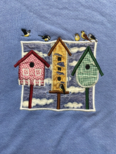 Load image into Gallery viewer, VTG Birdhouse Womens 2XL Light Blue Embroidered Grandmacore Top Stitch Plus Lady
