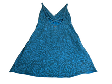 Load image into Gallery viewer, Prana Dress Womens Small Blue June Lake A-Line Flare Sundress Cross Back Ladies