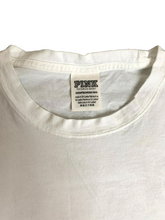 Load image into Gallery viewer, Victoria’s Secret Shirt Womens Extra Small White Oversized Silver Bling 86 Dog