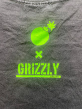 Load image into Gallery viewer, The Hundreds x Grizzly Shirt Adult Medium Black Bear Griptape Skateboarding Mens