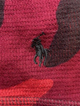 Load image into Gallery viewer, POLO Ralph Lauren Shirt Adult Large Red Camo 1/4 Zip Thermal Hoodie Pullover Men