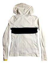 Load image into Gallery viewer, Nike Jacket Womens Medium White Black Full Zip Livestrong Hoodie Fit Dry Ladies