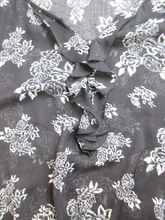 Load image into Gallery viewer, Torrid Shirt Womens 2 2X AOP Floral Ruffle Trim Blouse Semi Sheer Plus Ladies