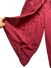 Load image into Gallery viewer, Just Cruising Pants Womens Free Size (30x20) Boho Wide Leg Embroidered Cruise