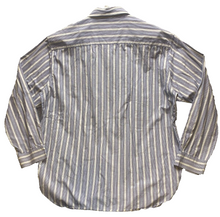 Load image into Gallery viewer, Armani Exchange Shirt Adult Large Blue Striped Button Up Casual Pocket A/X Mens