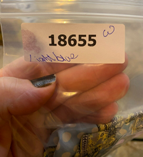 Load image into Gallery viewer, VTG CEO Shirt Womens 38 Light Blue Button Up Polkadots Paisley Hippie Boho 70s