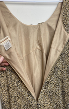 Load image into Gallery viewer, Expressions Dress Womens 12 Floral Shift Tan Brown Vintage Y2K Ruffles Ladies