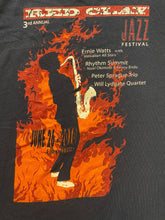 Load image into Gallery viewer, Red Clay Shirt Adult Extra Large Black 3rd Annual Jazz Festival Saxophone Mens