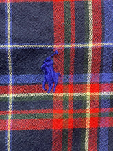 Load image into Gallery viewer, Ralph Lauren Shirt Adult Small Red Blue Plaid Classic Fit Flannel Blue Pony Mens