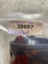 Load image into Gallery viewer, BCBGMaxazria Sweater Womens One Size Red Navy Across Cape Poncho Cozy 48" Ladies