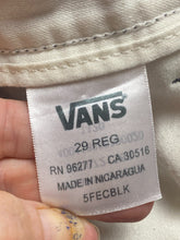 Load image into Gallery viewer, Vans Shorts Adult 29x8.5 Black Flat Front Off The Wall Casual Chino Mens