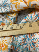 Load image into Gallery viewer, Talbots Shirt Womens 2X Blue Orange Geometric Rayon Spandex Blouse Plus Ladies