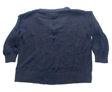 Load image into Gallery viewer, Free People Sweater Womens Medium Black Oversized Boxy Knitted Stretch Outerwear