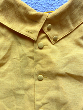Load image into Gallery viewer, Tmima Shirt Womens Extra Small Sunflower Yellow Lace Up Buttons Slit Blouse
