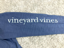 Load image into Gallery viewer, Vineyard Vines Shirt Adult Medium Blue Crew Neck Spell Out Whale Pullover Mens