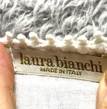 Load image into Gallery viewer, Laura Bianchi Shirt Womens Small White Tank Lace Trim Italy Boho Linen Lady