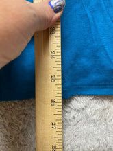 Load image into Gallery viewer, Eddie Bauer Shirt Womens Extra Large Teal Blue V-Neck Oversized Spandex Ladies