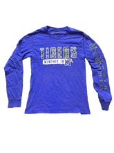 Load image into Gallery viewer, Memphis Tigers Shirt Adult Small Blue University Russell Athletic NCAA Mens
