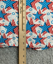 Load image into Gallery viewer, Massive Shirt Adult Small White Blue Red Star AOP Button Up Casual Camp Mens