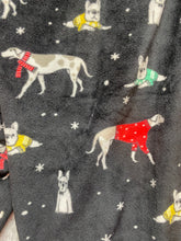 Load image into Gallery viewer, Secret Treasures Pajamas Womens Medium (30x26.5) AOP Dog Velour Cozy Lounge PJ