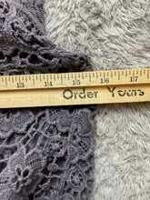 Load image into Gallery viewer, Origami by Vivien Sweater Womens Medium/Large Lace Crochet Cardigan Boho Beachy