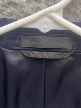 Load image into Gallery viewer, Lauren Ralph Lauren Suit Coat Mens 44R Navy Blue Slim 100% Wool Sport Blazer