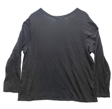 Load image into Gallery viewer, Anthropologie Hansel From Basel Shirt Womens 2X Black Pocket Boxy Pullover Lady