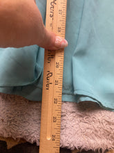 Load image into Gallery viewer, Torrid Dress Womens 4 Aqua Flowy Sleeveless Cold Shoulder Button Ladies