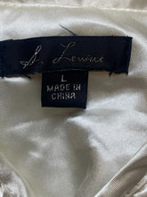 Load image into Gallery viewer, Tahari Arthur S. Levine Jacket Womens Large Ivory Zip Up Shimmer Satin Look