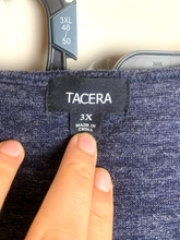 Load image into Gallery viewer, Tacera Dress Womens 3X Blue Front Pocket Tunic Sweater Rayon Spandex Plus Ladies