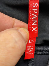 Load image into Gallery viewer, SPANX Pants Womens Small (24x28) Black Shimmer Leggings Pull On Ankle Workout