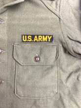 Load image into Gallery viewer, US Army Shirt Adult Medium Green Field Utility Uniform Military War Era Mens