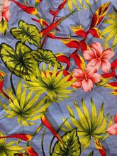 Load image into Gallery viewer, Hilo Hattie Dress Womens 12 Medium Blue Green AOP Flower Hawaiian Aloha Sheath