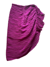 Load image into Gallery viewer, ZARA Skirt Womens Small (26x27) Purple Ruffle Trim Back Zip Boho Asymmetric