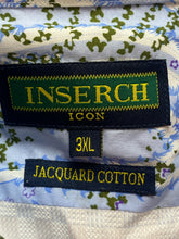 Load image into Gallery viewer, Inserch Icon Shirt Adult 3XL Jacquard Button Up Classiccore Contrast Cuffs Mens