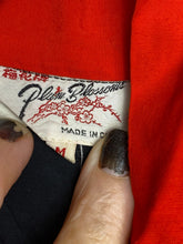 Load image into Gallery viewer, Vintage Plum Blossom Kimono Adult Medium Black Chinese Dragon 47" Long Robe Mens