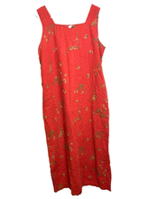 Load image into Gallery viewer, VTG Country Wear Casuals Dress W/ Jacket Womens Large Rustic Red Linen Rayon