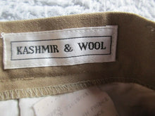 Load image into Gallery viewer, Bernard Zins Pants Womens 28x26 Kashmir & Wool Cashmere Pleated Straight Trouser