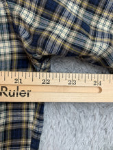 Load image into Gallery viewer, Ralph Lauren Shirt Adult Medium Navy Blue Yellow Plaid Greggor Button Up Mens
