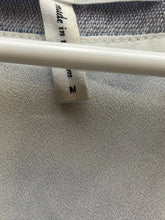 Load image into Gallery viewer, BCBGeneration Dress Womens Medium Ivory Blue Striped Lace Up Peasant Boho Tunic