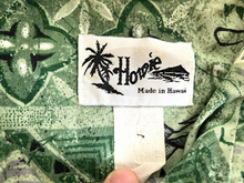 Load image into Gallery viewer, Howie Shirt Adult Extra Large Green Button Up AOP Ocean Fish Hawaiian Aloha Mens