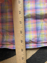 Load image into Gallery viewer, Alan Flusser Shirt Adult 2XL Rainbow Plaid Button Up Embroidered Logo Casual Men