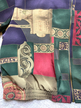 Load image into Gallery viewer, VTG Kensington Square Jacket Womens Extra Large Multi Color Baroque Abstract USA