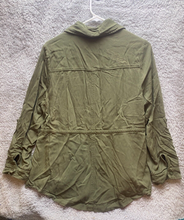 Load image into Gallery viewer, Torrid Jacket Womens 0 Army Green Long Sleeve Cardigan Waterfall Open Ladies